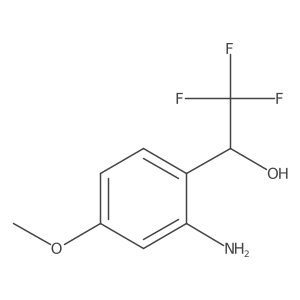 1-(2-Amino-4-methoxyphenyl)-2,2,2-trifluoroethanol结构式