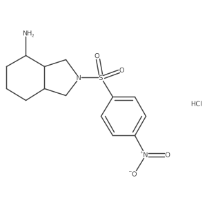 2-(4-nitrobenzenesulfonyl)-octahydro-1H-isoindol-4-amine hydrochloride Structure