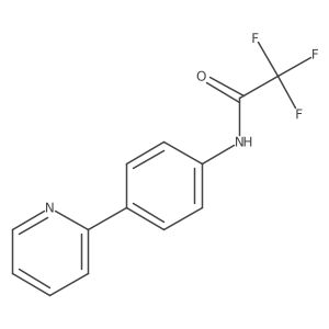 2,2,2-trifluoro-N-[4-(pyridin-2-yl)phenyl]acetamide Structure
