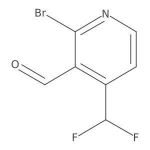 2-Bromo-4-(difluoromethyl)nicotinaldehyde Structure