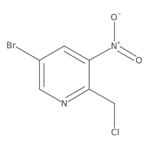 5-Bromo-2-(chloromethyl)-3-nitropyridine Structure