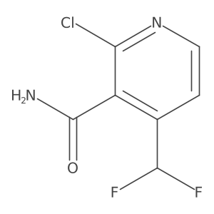 2-Chloro-4-(difluoromethyl)nicotinamide Structure