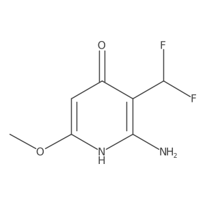 2-Amino-3-(difluoromethyl)-6-methoxypyridin-4-ol Structure