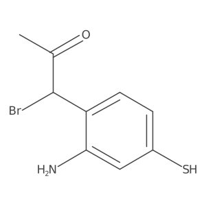 1-(2-Amino-4-mercaptophenyl)-1-bromopropan-2-one结构式