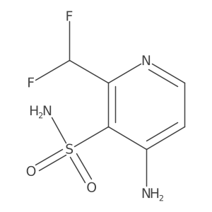 4-Amino-2-(difluoromethyl)pyridine-3-sulfonamide Structure