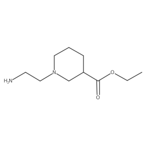 Ethyl (R)-1-(2-aminoethyl)piperidine-3-carboxylate结构式