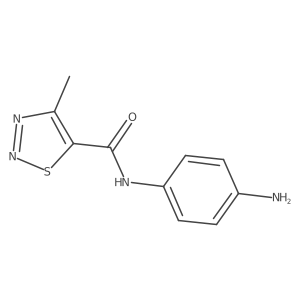 N-(4-aminophenyl)-4-methylthiadiazole-5-carboxamide结构式