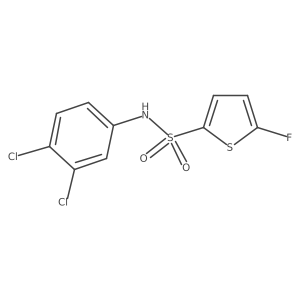N-(3,4-Dichlorophenyl)-5-fluorothiophene-2-sulfonamide Structure