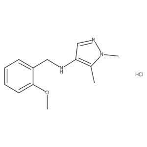 N-(2-Methoxybenzyl)-1,5-dimethyl-1H-pyrazol-4-amine结构式
