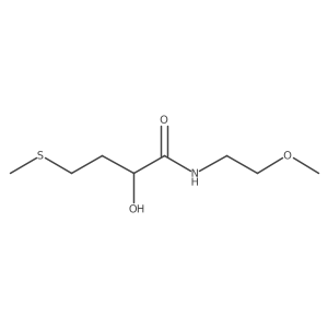 2-hydroxy-N-(2-methoxyethyl)-4-methylsulfanyl-butanamide结构式