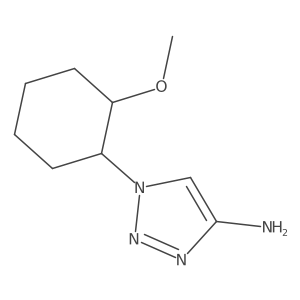 1-(2-Methoxycyclohexyl)-1H-1,2,3-triazol-4-amine结构式