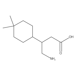 4-Amino-3-(4,4-dimethylcyclohexyl)butanoic acid结构式