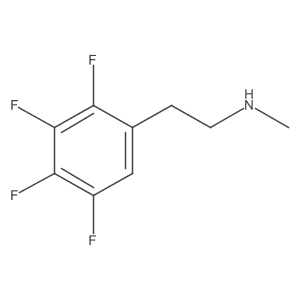 Methyl[2-(2,3,4,5-tetrafluorophenyl)ethyl]amine结构式