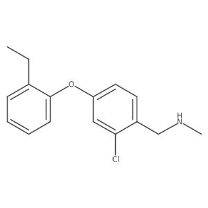 {[2-Chloro-4-(2-ethylphenoxy)phenyl]methyl}(methyl)amine Structure
