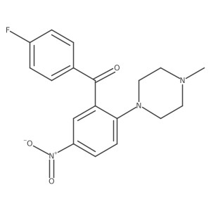 (4-Fluorophenyl)[2-(4-methyl-1-piperazinyl)-5-nitrophenyl]methanone Structure