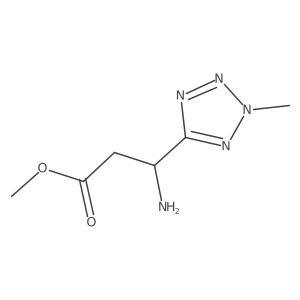 methyl (3R)-3-amino-3-(2-methyl-2H-1,2,3,4-tetrazol-5-yl)propanoate Structure