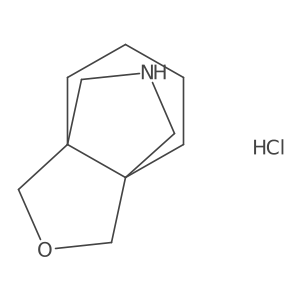 8-Oxa-11-azatricyclo[4.3.3.0,1,6]dodecane hydrochloride Structure