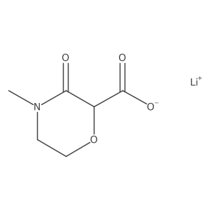 Lithium(1+) ion 4-methyl-3-oxomorpholine-2-carboxylate Structure