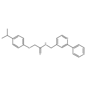 N-([2,4'-bipyridin]-4-ylmethyl)-2-(4-isopropylphenoxy)acetamide结构式