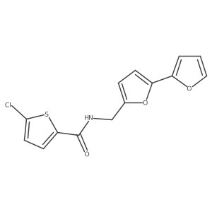 N-([2,2'-bifuran]-5-ylmethyl)-5-chlorothiophene-2-carboxamide Structure