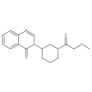 3-(1-(2-methoxyacetyl)piperidin-3-yl)quinazolin-4(3H)-one结构式