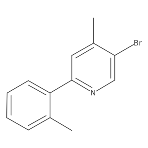 5-Bromo-4-methyl-2-(2-methylphenyl)pyridine结构式
