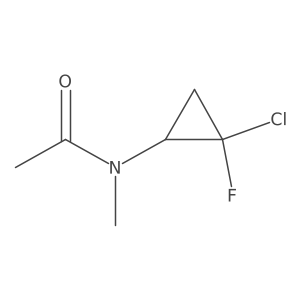N-(2-Chloro-2-fluorocyclopropyl)-N-methylacetamide Structure