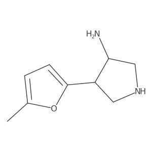4-(5-Methylfuran-2-yl)pyrrolidin-3-amine Structure