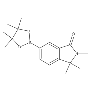 2,3-Dihydro-2,3,3-trimethyl-6-(4,4,5,5-tetramethyl-1,3,2-dioxaborolan-2-yl)-1H-isoindol-1-one结构式