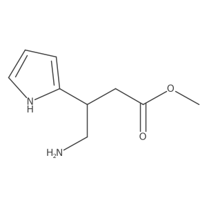 methyl 4-amino-3-(1H-pyrrol-2-yl)butanoate Structure