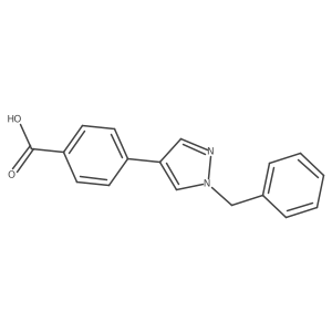 4-(1-Benzyl-1H-pyrazol-4-yl)benzoic acid Structure