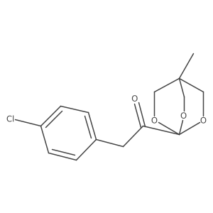 2-(4-Chlorophenyl)-1-(4-methyl-2,6,7-trioxabicyclo[2.2.2]octan-1-YL)ethan-1-one Structure