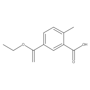 5-(1-Ethoxyethenyl)-2-methylbenzoic acid Structure