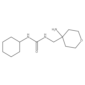 3-[(4-Aminooxan-4-yl)methyl]-1-cyclohexylurea结构式