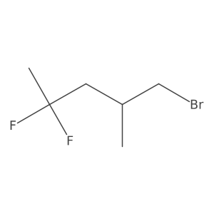 1-Bromo-4,4-difluoro-2-methylpentane Structure
