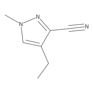 4-ethyl-1-methyl-1H-pyrazole-3-carbonitrile Structure