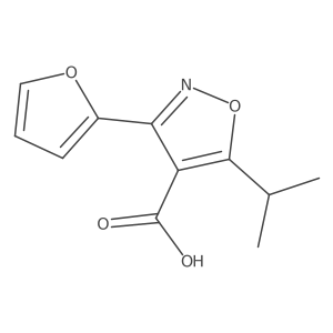 3-(Furan-2-yl)-5-(propan-2-yl)-1,2-oxazole-4-carboxylic acid Structure