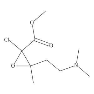 Methyl 2-chloro-3-[2-(dimethylamino)ethyl]-3-methyloxirane-2-carboxylate Structure