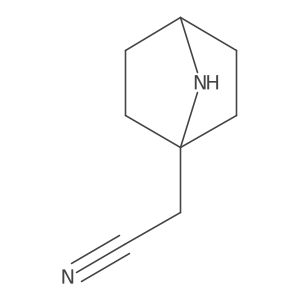 7-Azabicyclo[2.2.1]heptane-1-acetonitrile结构式