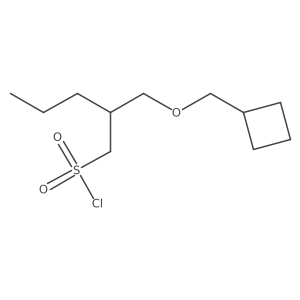 2-[(Cyclobutylmethoxy)methyl]pentane-1-sulfonyl chloride结构式