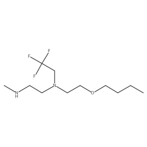 {2-[(2-Butoxyethyl)(2,2,2-trifluoroethyl)amino]ethyl}(methyl)amine Structure