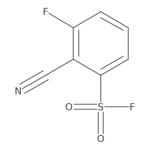 2-Cyano-3-fluorobenzene-1-sulfonyl fluoride Structure