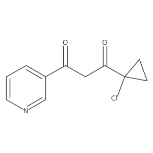 1-(1-Chlorocyclopropyl)-3-(pyridin-3-yl)propane-1,3-dione结构式