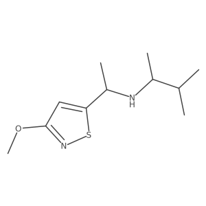 [1-(3-Methoxy-1,2-thiazol-5-yl)ethyl](3-methylbutan-2-yl)amine结构式