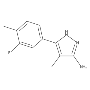 3-(3-fluoro-4-methylphenyl)-4-methyl-1H-pyrazol-5-amine Structure