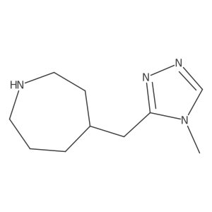 4-[(4-methyl-4H-1,2,4-triazol-3-yl)methyl]azepane Structure