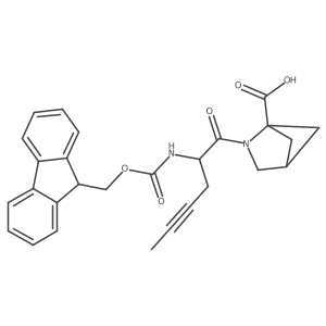 2-[2-({[(9H-fluoren-9-yl)methoxy]carbonyl}amino)hex-4-ynoyl]-2-azabicyclo[2.1.1]hexane-1-carboxylic acid Structure