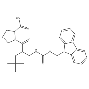 3-{2-[({[(9H-fluoren-9-yl)methoxy]carbonyl}amino)methyl]-4,4-dimethylpentanoyl}-1,3-thiazolidine-4-carboxylic acid Structure