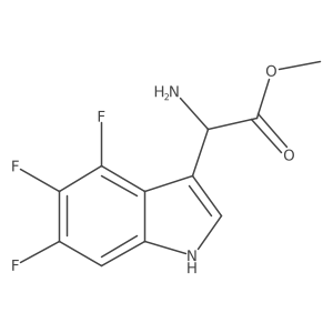 methyl 2-amino-2-(4,5,6-trifluoro-1H-indol-3-yl)acetate Structure