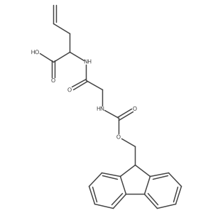 2-[2-({[(9H-fluoren-9-yl)methoxy]carbonyl}amino)acetamido]pent-4-enoic acid Structure